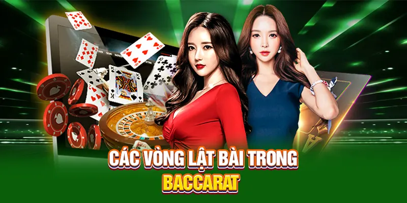 Các vòng lật bài trong Baccarat