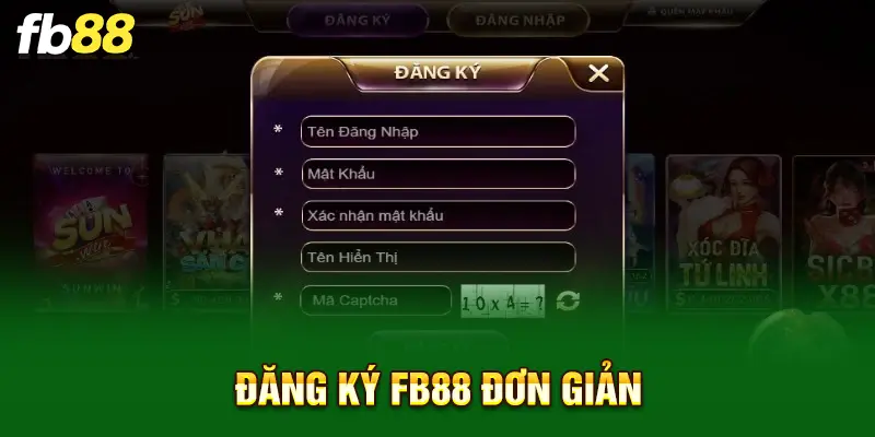 Đăng ký FB88 đơn giản